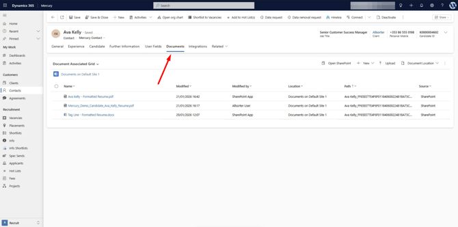 Documents in Mercury